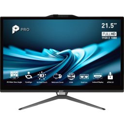 Ordenador Todo en uno MSI Pro AP222T 14MA-613EU Intel Core i3-14100 8GB 512GB SSD UHD 730 21.5" Windows 11 Home Pantalla táctil