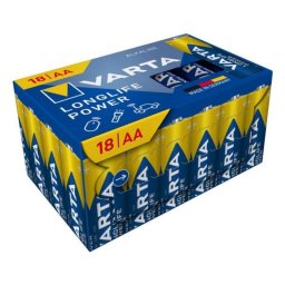 Pila VARTA Longlife Power AA alcalina 1,5 V pack 18 unidades