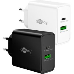 Cargador USB Goobay 79625 45 W GaN Power Delivery 2 puertos USB-C y USB-A