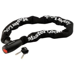 Candado con cadena Master Lock acero 10 mm negro 1 m