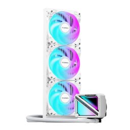 Refrigeración Líquida TCOMAS LE200 360 mm 3 Ventiladores ARGB con pantalla Blanco