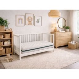 Colchón de cuna de espuma dormissimo botanic 60x120 altura 11 cm
