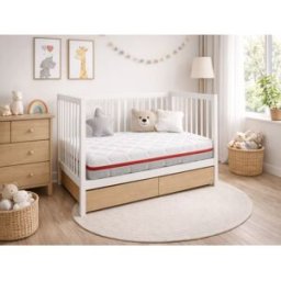 Colchón de cuna espuma dormissimo duo baby 60x120 11 cm 2 cm visco