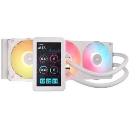 Corsair Refrigeración Líquida CPU iCUE LINK TITAN II 360 RX LCD RGB 360mm Blanco