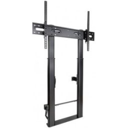 Tooq Lottus Soporte de Suelo/Pared Fijo con Regulación de Altura para Pantallas 55"-100", Negro