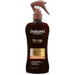 Babaria Sun Lovers Bronze Spray Aceite Protector Solar SPF6 300 ml