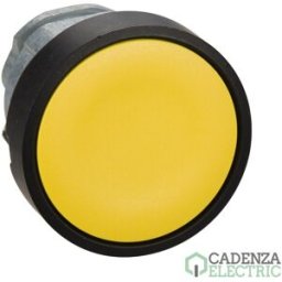 CABEZA PULS.RAS.AMARILLO EMB.NEGRO ref. ZB4BA57 Schneider Electric