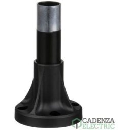 Schneider Electric Harmony XVB - Base de fijación para la columna luminosa modular, plástico, ø70, tubo con soporte de aluminio negro de 80mm + pla