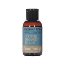 BENECOS gel de Baño 2 en 1 ginebra Mini Viaje Bio Vegan 50 ml