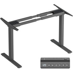 Onkron CDF222E Estructura para Mesa de Escritorio Elevable y Función de Memoria 100Kg Negro