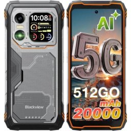 Blackview XPLORE 1 5G 16GB 512GB 6.78" Naranja cámara 64MP
