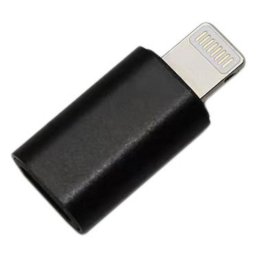 Cambiador de género para cables DLH DY-TU5073 Apple Lightning macho a hembra negro