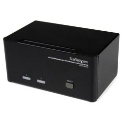 Conmutador KVM USB DVI Triple Monitor 2 Puertos StarTech SV231TDVIUA