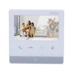 Monitor de videoportero Hikvision HD 4,3" TFT 2 hilos blanco