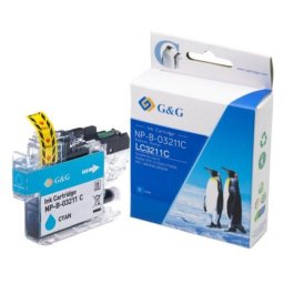 Cartucho Tinta Compatible G&G Cian 6,6 ml 250 páginas Brother LC-3211