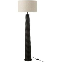 J-line Lámpara alta de madera negra 48*48*160 cm