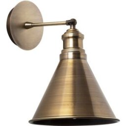 Wonderlamp Aplique de pared retro vintage oro y luz orientable 180º 32X20X27