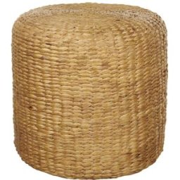 Beliani Puf jacinto de agua marrón claro