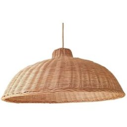 Wonderlamp Pantalla para lámpara de techo de ratán natural oscura ø58cm
