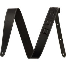 Fender Correa de cuero negro desgastado de 2,5