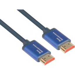 GOOD CONNECTIONS GC 4521-SF010B - HDMI a ud. > HDMI a uds., flex, 8K a 60 Hz, 1,0 m, azul