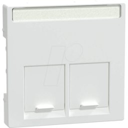 MERTEN ME MEG4574-0325 - Placa central Actassi 2 veces, Sistema M, blanco activo