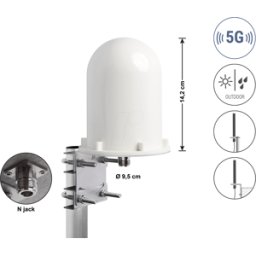 DELOCK 60769 - 5G LTE Antenna N-jack, omnidirectional