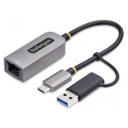 StarTech.com Adaptador USB-C a Ethernet con Dongle USB-A - Adaptador de Red USB Tipo C - Adaptador E