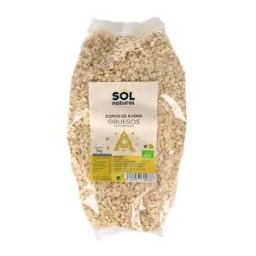 Solnatural copos de avena familiar gruesos integrales 1kg bio