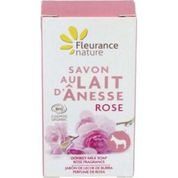 Fleurance nature jabon leche de burra perfume de rosa 100gr.