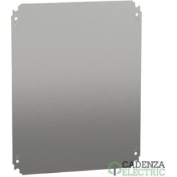 Placa de montaje metálica plana Alt500xAnch400mm de acero galvanizado ref. NSYMM54 Schneider Electric
