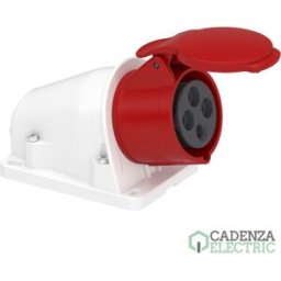 Toma de pared PK Patrika FAST 16 A IP44 380 V 3P+T 50-60 Hz ref. PKY16W434 Schneider Electric