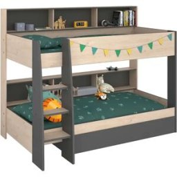 Litera Infantil Mouse 90x200 cm Dormitorio Juvenil roble Jackson Gris