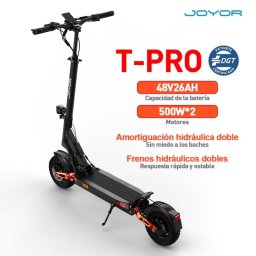 Joyor T-pro (dgt) Scooter Eléctrico Todo Terreno 500w * 2 Motor 48v26ah Batería Scooter Eléctrico Todo Terreno De La Ciudad De 10 Pulgadas