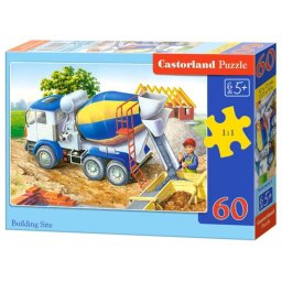Rompecabezas Castorland Building Site 60 piezas Dibujos 5 años