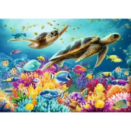 Puzzle Ravensburger 1000 piezas Mundo submarino azul Animales