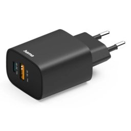 Cargador Hama 00201960 USB-C 30 W carga rápida Power Delivery Quick Charge 2.0 negro