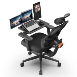 Silla Ergonómica Newtral MagicH003B con Escritorio Desmontable y Soporte Lumbar Adaptativo