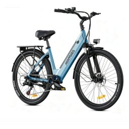 Bicicleta Eléctrica HillMilES MileCity 1 Azul 250W 26" Autonomía Hasta 100 Km