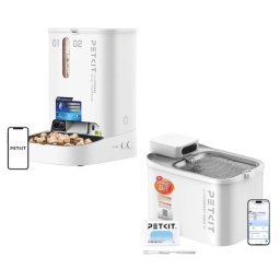 Pack Alimentación Inteligente Petkit Comedero + Bebedero