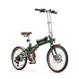 Bicicleta Eléctrica OneSport OT02 Pro 250W 36V 25 km 20" Plegable Verde