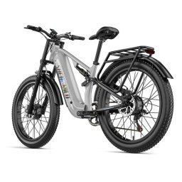 Bicicleta Eléctrica Shengmilo S600 PRO Doble Motor 2x1000W Batería 48V 25Ah Fat 26