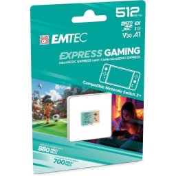 Tarjeta microSDXC Emtec Express Gaming 512 GB UHS-I para Switch 2