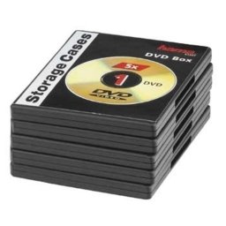 Funda jewel para DVD Hama Negro Pack de 5