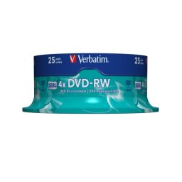 DVD Verbatim RW Mate Plata 4,7 GB 4x Eje 25 unidades