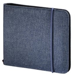 Funda Cartera Hama para 24 Discos Azul Poliéster