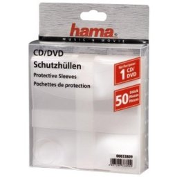 Funda Hama Protectores CD/DVD 50 Und Transparente