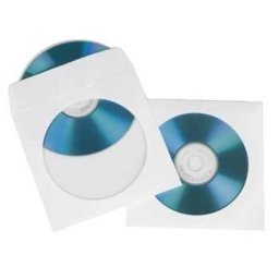 Funda Hama Protección CD/DVD Papel Blanca Pack 25 Unidades