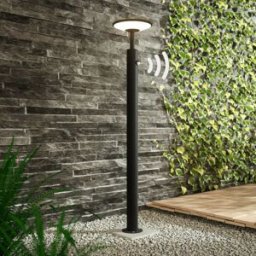 Lucande Lámpara led para exterior de aluminio negro