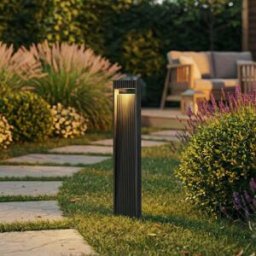 Lucande Lámpara led para exterior de aluminio negro
